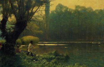 Jean-Leon Gerome : Summer Afternoon on a Lake